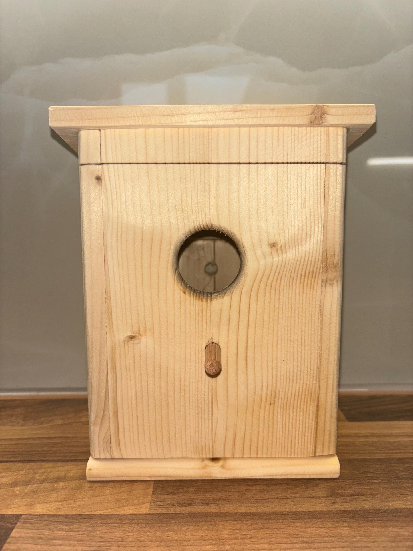 Bird Box Bird House Nesting Box with removable lid, Garden Decor, Wildlife