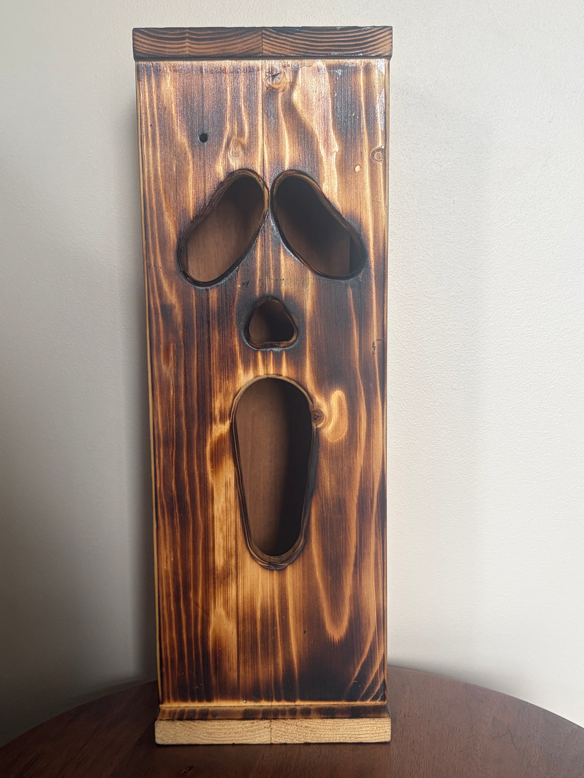 Scream | Ghostface | Handcrafted Halloween Lantern | Reclaimed Wood
