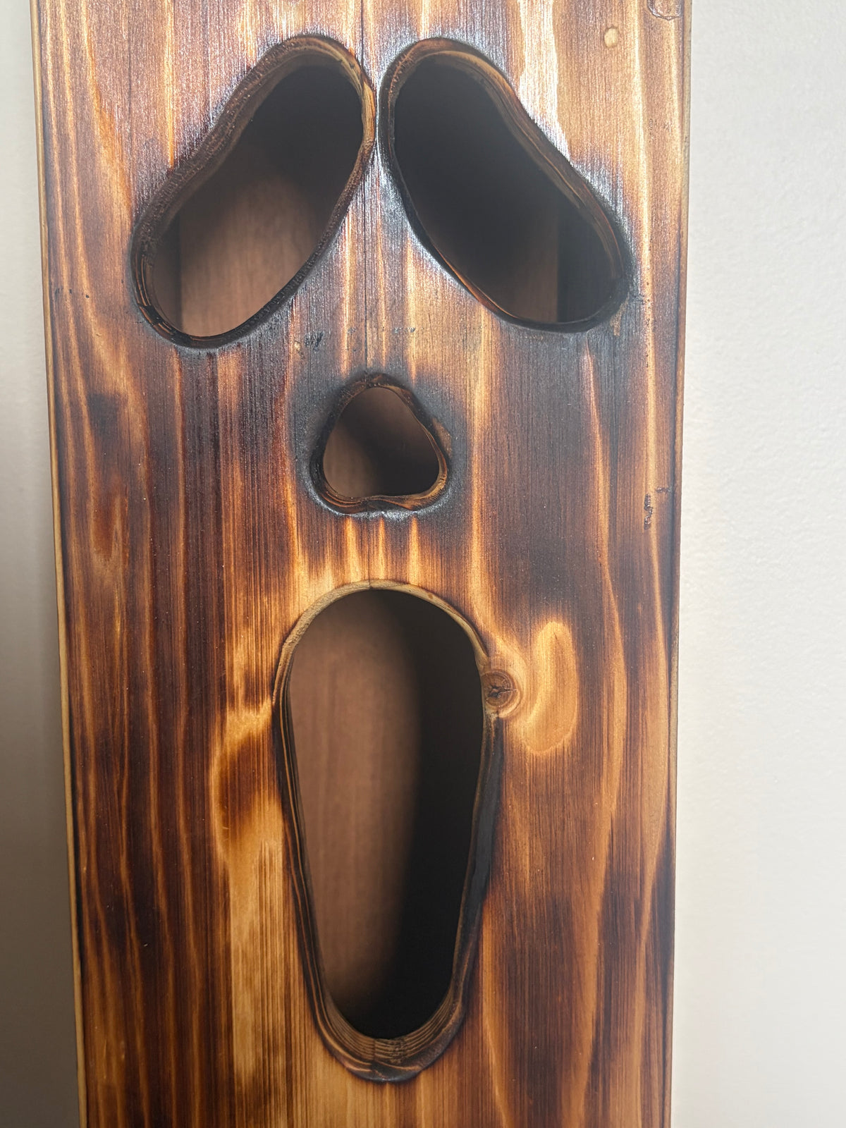 Scream | Ghostface | Handcrafted Halloween Lantern | Reclaimed Wood