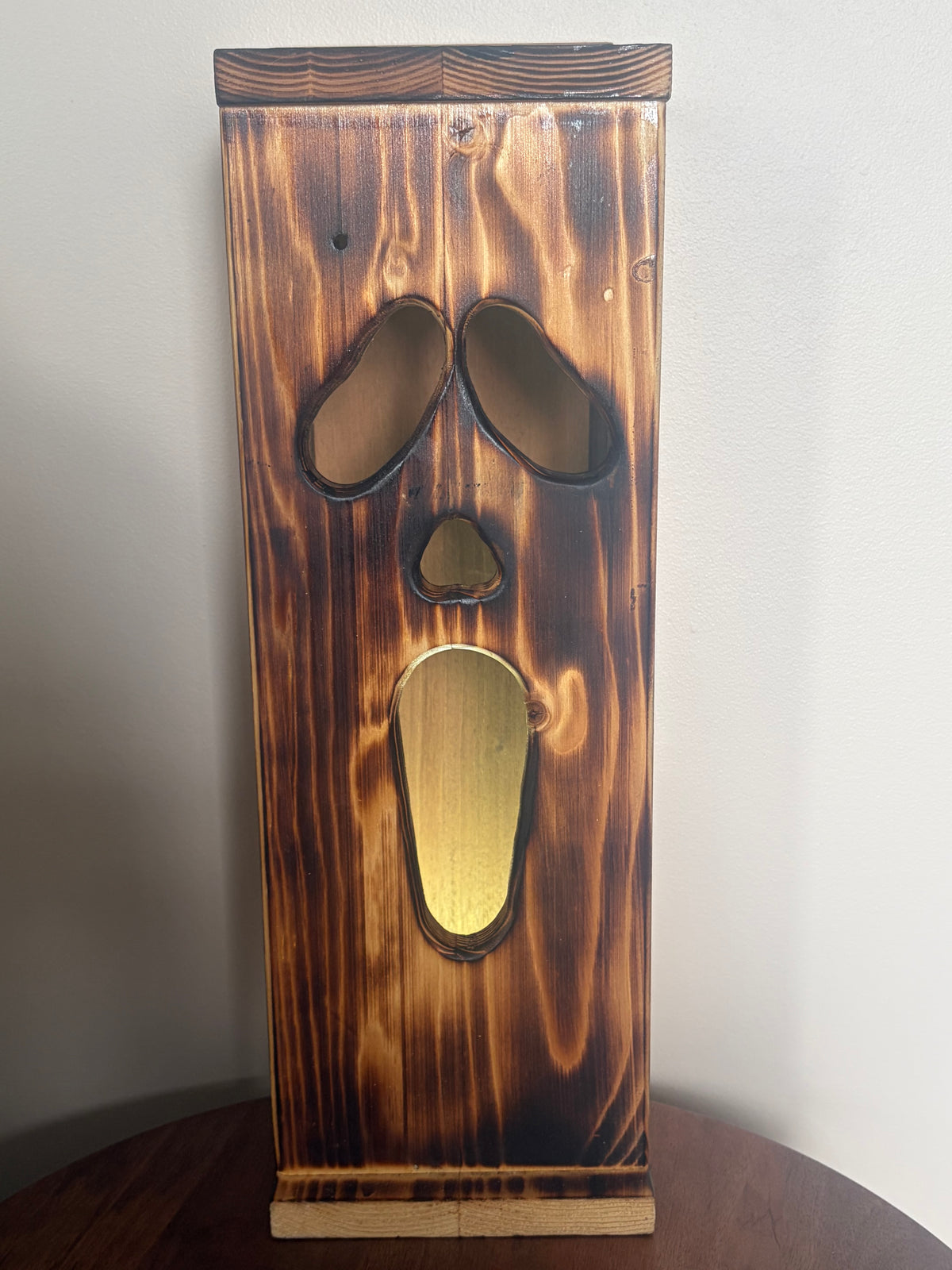 Scream | Ghostface | Handcrafted Halloween Lantern | Reclaimed Wood